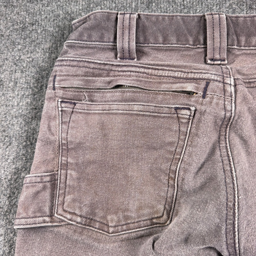 Dovetail Workwear Britt Utility Pants Womens 2x30 Plum Double Knee Distressed - Picture 11 of 16